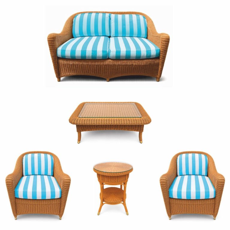 Ensemble de salon de luxe en rotin
